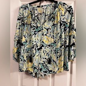 Crown and ivy floral shirt